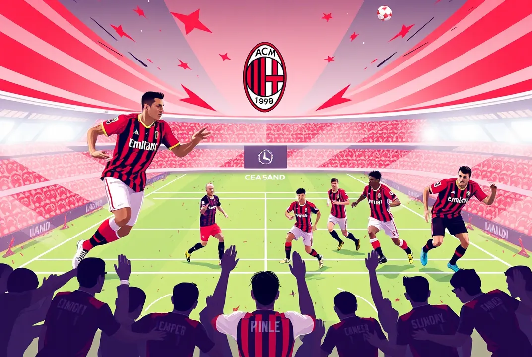 "Explore AC Milan's thrilling journey back to glory, celebrating their iconic legacy, fierce rivalries, and the passion of the Rossoneri fans!"