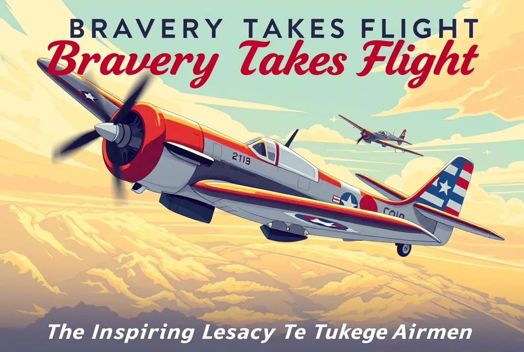 "Bravery Takes Flight" explores the groundbreaking legacy of the Tuskegee Airmen, celebrating their courage and pivotal role in history.