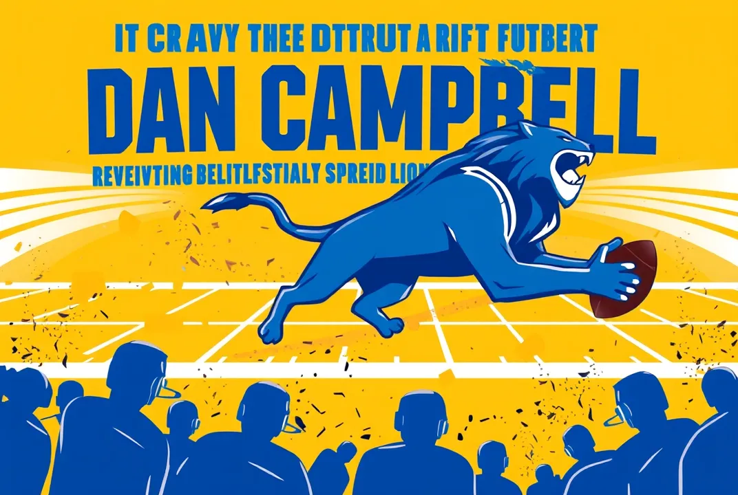 Join Dan Campbell as he transforms the Detroit Lions, igniting their grit and spirit, and uniting a city with fierce passion and hope.