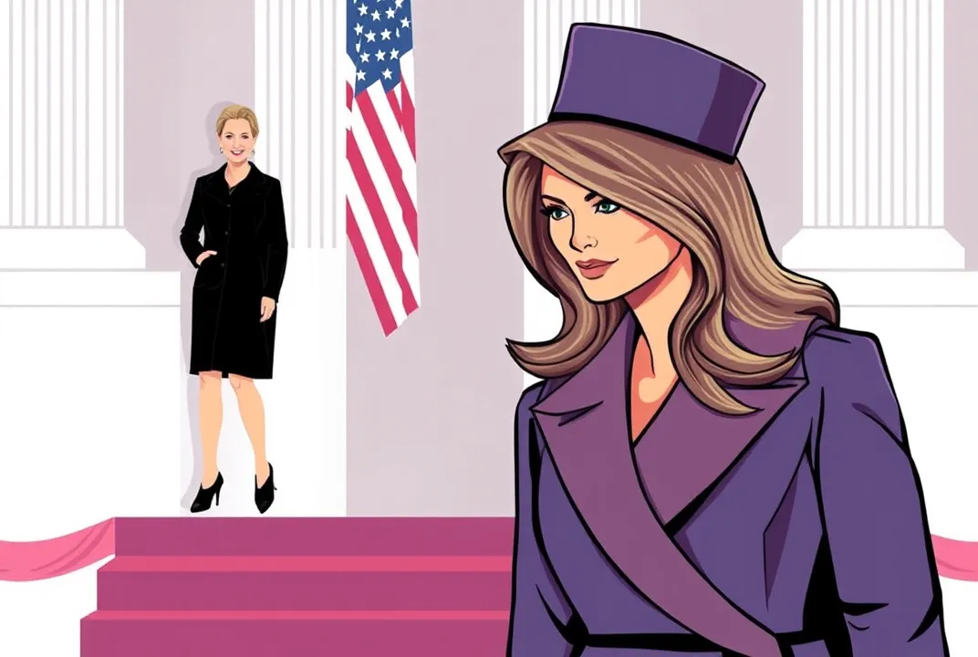 Explore Melania Trump's iconic inauguration outfit, a blend of elegance and symbolism that redefined modern fashion with timeless grace.