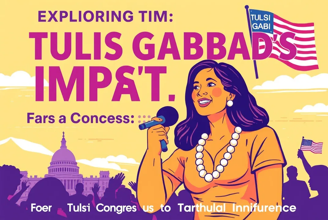 Dive into Tulsi Gabbard's journey from Congress to cultural icon, examining her unique impact on politics, activism, and societal change.