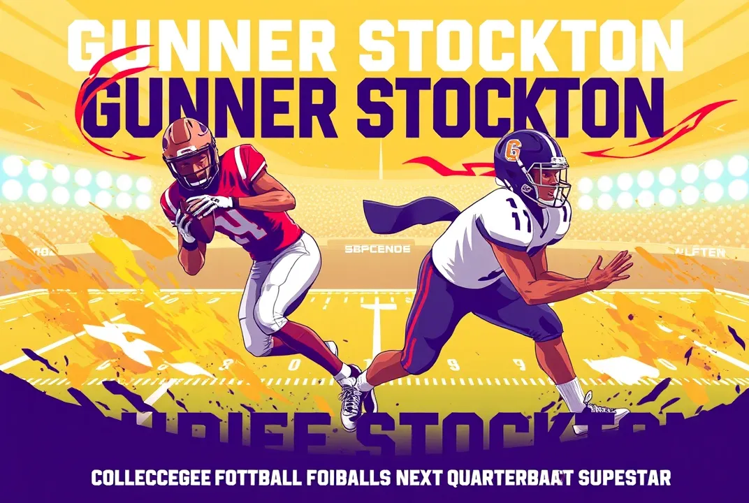 "Gunner Stockton: The Rise of College Football's Next Quarterback Superstar" chronicles the journey of a young talent aiming for greatness on the field.