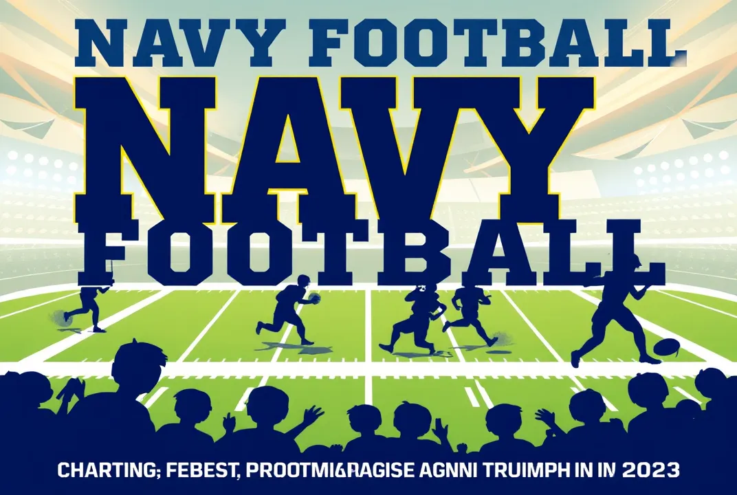 "Navy Football: Charting the Course of Tradition and Triumph in 2023" celebrates the team's rich legacy and relentless pursuit of victory.