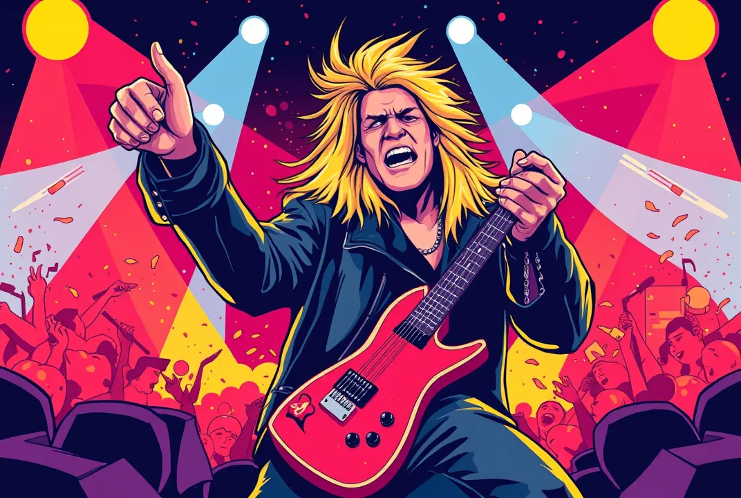 "Rock On" chronicles Vince Neil's electrifying rise in music, highlighting his iconic performances, personal struggles, and lasting legacy in rock.